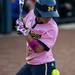 Michigan shortstop Sierra Romero is hit with a ball while batting in the game against Northwestern on Friday, May 3. Daniel Brenner I AnnArbor.com